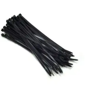 Coliere plastic fasete legatura UV rezistente albe 4.8x300mm PROLINE