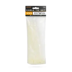 Coliere plastic transparent 200x3.6mm 100buc Handy 05416
