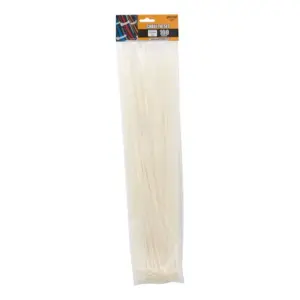 Coliere plastic transparent 450x4.6mm 100buc Handy