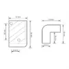 Coltar de protectie pentru incinte acustice 58x42x42mm - imagine 2
