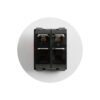 Comutator 250V 10A 2 circuite 4 contacte cu bec rosu 32x26 mm - imagine 2