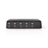 Comutator audio analogic Nedis 4x (2x RCA Stereo mama) - 1x RCA Stereo mama +iesire casti negru