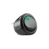 Comutator basculant 12V 20A ON-OFF cu retinere 1 contact cu LED verde incastrare 20 mm