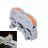 Conector 2+2 cu sina portocaliu pentru cablu maxim 4 mm - imagine 2