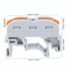 Conector 2+2 cu sina portocaliu pentru cablu maxim 4 mm - imagine 4