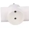 Conector AC supply splitter Layout 2P Type round flat white TIMEX-ELEKTRO R-1 - imagine 2