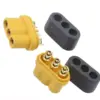 Conector alimentare DC mufa MR60 mama 3pin 30A 500V lipire pe cablu AMASS MR60-F - imagine 2