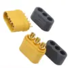 Conector alimentare DC mufa MR60 tata 3pin 30A 500V lipire pe cablu AMASS MR60-M - imagine 2