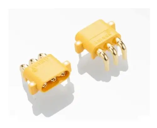 Conector alimentare DC soclu MR30 tata 3pin 15A 500V pentru PCB THT AMASS MR30PW-M