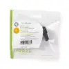 Conector alimentare IEC-320-C7 mama - IEC320-C8 tata unghi 90 negru - imagine 4