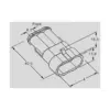 Conector cablu Superseal 1.5 tata mufa 3 pini IP67 TE Connectivity 282105-1 - imagine 3