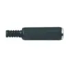 Conector jack stereo 3.5 mm mama cu protectie cablu Well - imagine 2