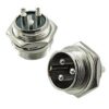 Conector MICROFON MARE 3 Pini set Mama+Tata 20 mm - imagine 2