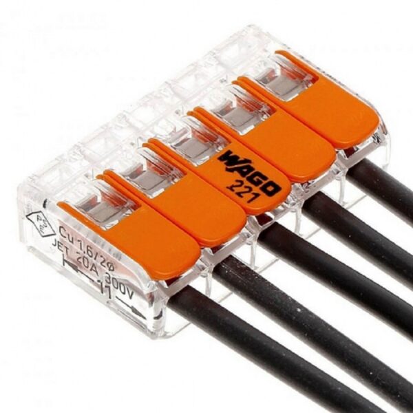 Conector slim MYF 5X4mm2 WAGO 221-415 - imagine 2