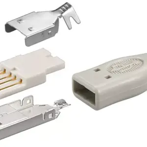 Adaptor 8p8c ISDN RJ45 mama la 2x RJ45 mama alb Goobay