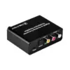 Convertor DIGITAL Toslink/RCA la ANALOG 2x RCA +cu iesire casti 3.5 mm Jack Cabletech - imagine 2