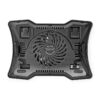 Cooler laptop Nedis 1 ventilator max 17" LED 1x USB negru - imagine 2