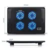 Cooler Pad laptop L112A SMART FOX JOA 350x250x20mm 38CFM 21dBA 0.22A - imagine 6