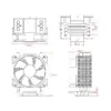 Cooler procesor ID-Cooling SE-903-XT iluminare Rainbow compatibil Intel /AMD - imagine 3