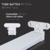 Corp iluminat pentru tuburi T8 2x 120cm IP20 V-tac SKU-6055 - imagine 6