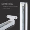 Corp iluminat pentru tuburi T8 2x 120cm IP20 V-tac SKU-6055 - imagine 8