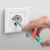 Creion de faza cu functie fara contact cu LED rosu 70-250VAC alimentat cu baterie MAXWELL - imagine 2