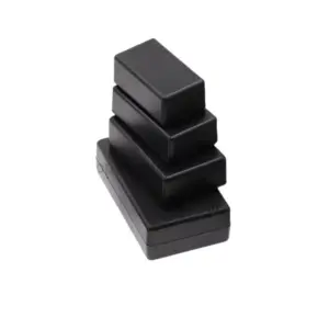 Cutie cu auto-inchidere 58x56x28 mm negru pentru montaje electronice
