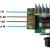 Dimmer de tensiune 220V 4000W - imagine 2