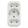 Distribuitor 2 simple Euro si 1 shuko cu protectie - imagine 2
