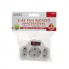 Distribuitor triplu 1x Schuko +2x Euro de perete 16A 3500W cu intrerupator delight - imagine 3
