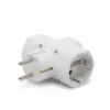 Distribuitor triplu T schuko la 3 schuko 3.500W 16A protectie copii Delight 05679