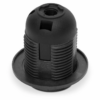 Dulie E27 plastic negru cu inel OE-27K Plastrol - imagine 2