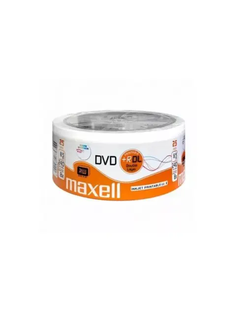 DVD+RDL 8.5GB MAXELL PRINTABIL BULK DOUBLE LAYER
