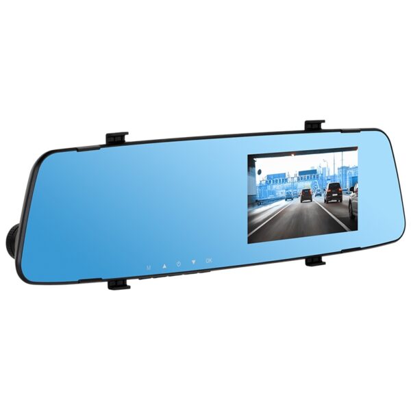 DVR auto si camera fata+spate in oglinda L200 PEIYING BASIC - imagine 3