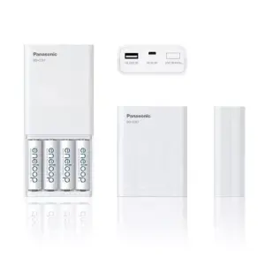 Eneloop Incarcator USB & boster include acumulatori 4x AA(R6) 1900mAh Panasonic K-KJ87MCC40USB