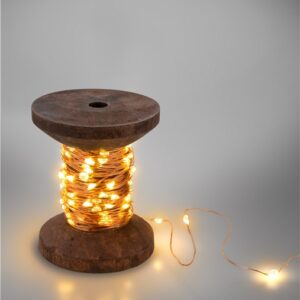 Fir 10m 100 micro LED alb cald 2700K 2W 3lm 5V cu cablu USB 3m si intrerupator 60341 Goobay