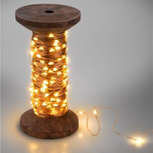 Fir 15m 150 micro LED alb cald 2700K 2W 3lm 5V cu cablu USB 3m si intrerupator 60342 Goobay