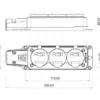 Fisa SCHUKO cauciuc cu capac Bemis BK1-1402-3613 2P+E 3 iesiri 16A 250V IP54 - imagine 2
