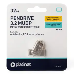 Flash drive Platinet PMFMC32 USB-C 3.2 32GB