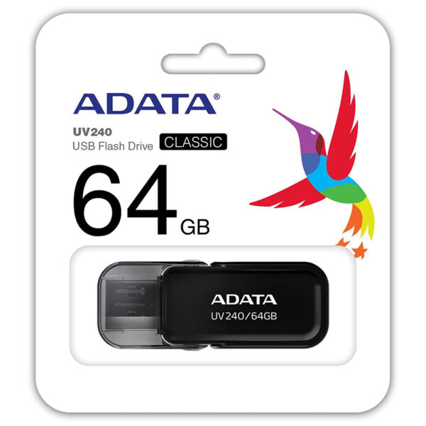 Flash Drive USB 2.0 64GB UV240 ADATA AUV240-64G-RBK - imagine 3