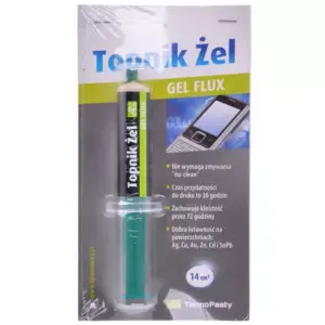 Gel flux 14cm3 pentru suprafete din Ag Cu Au Zn Cd si SnPb AG TermoPasty
