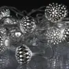 Ghirlanda electrica luminoasa decorativa cu felinar 20 LEDuri albe lumina rece cablu transparent WELL - imagine 2
