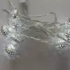 Ghirlanda electrica luminoasa decorativa cu felinar 20 LEDuri albe lumina rece cablu transparent WELL - imagine 3