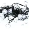 Ghirlanda luminoasa forma de diamant 40 LED-uri albe lumina rece WELL - imagine 2