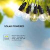 Ghirlanda SOLARA LED 10x 0.5W 12m 3000K IP44 3.7V 1200mAh V-Tac SKU-7804 - imagine 5