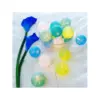 Globuri colorate iluminate LED alb cald decorativ Platinet set 10buc 6cm 1.65m 2x AA 3V - imagine 5