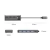 HUB USB Orico PAPW4A-C3-015-BK cu 4 port-uri USB3.0 negru - imagine 3