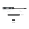 HUB USB Orico PW7U-U3-10-BK cu 7 port-uri USB 3.0 1m negru - imagine 3
