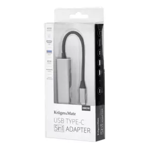 HUB USB Type C - HDMI USB3.0 SD MICROSD +USB Type C KRUGER&MATZ
