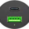 Incarcator 12-24V auto rapid dublu USB si USB type C PD 3A 48W Goobay - imagine 2